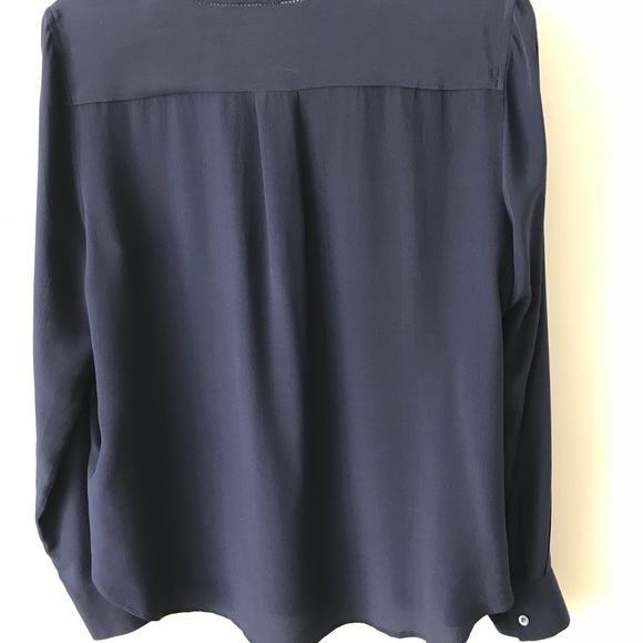 J Crew silk drapes v-neck blouse - Picture 7 of 7